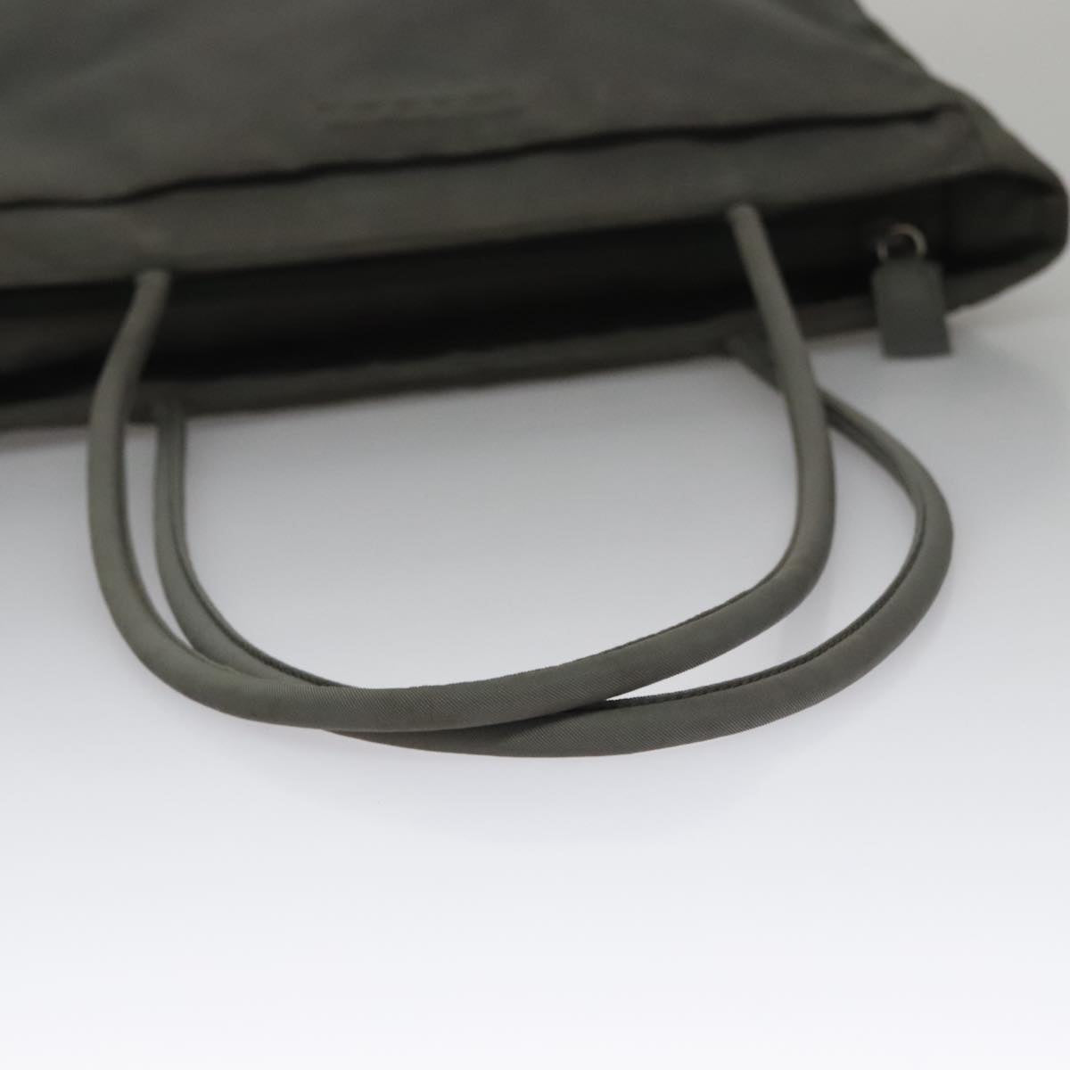 PRADA Tote Bag Nylon Gray Auth bs21296