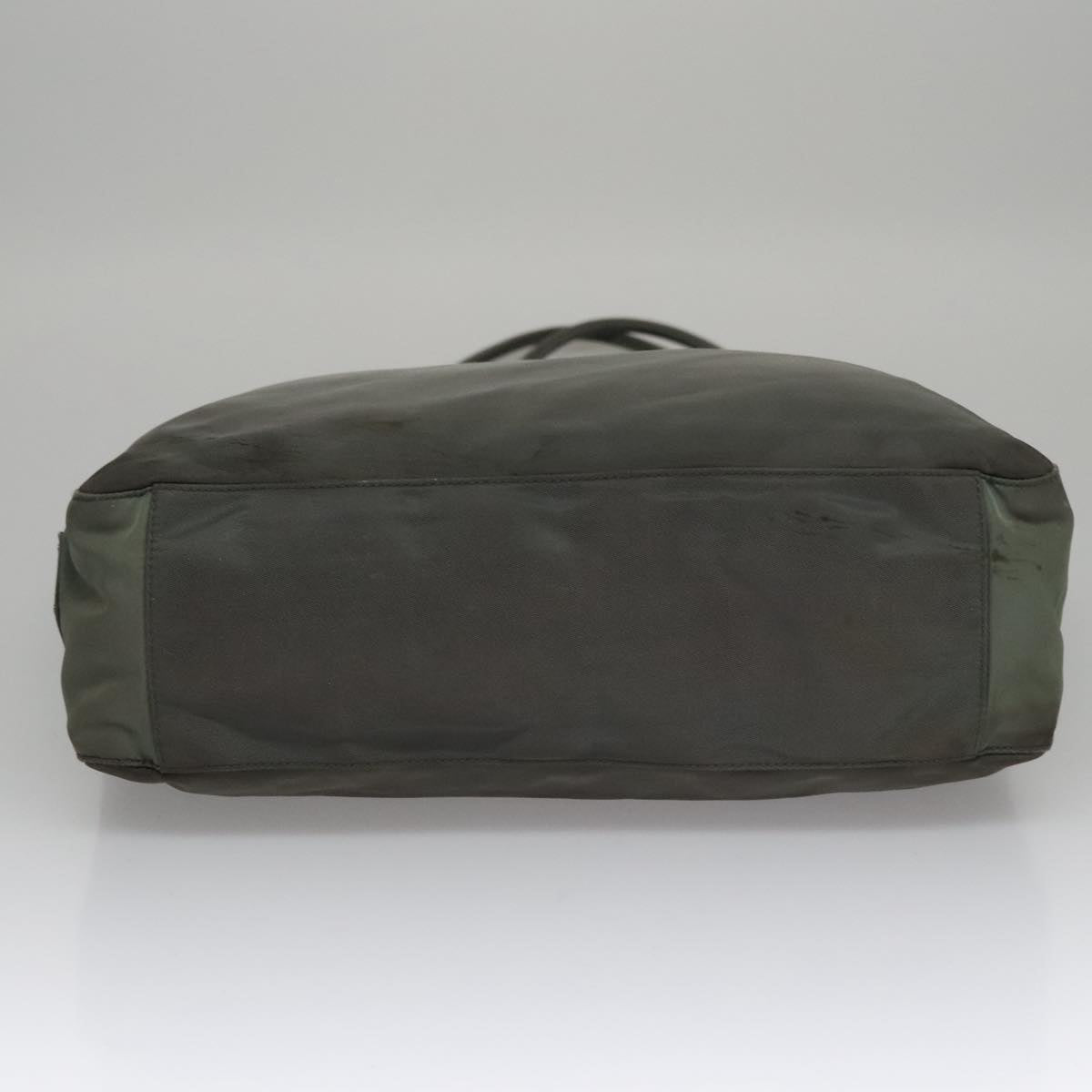 PRADA Tote Bag Nylon Gray Auth bs21296