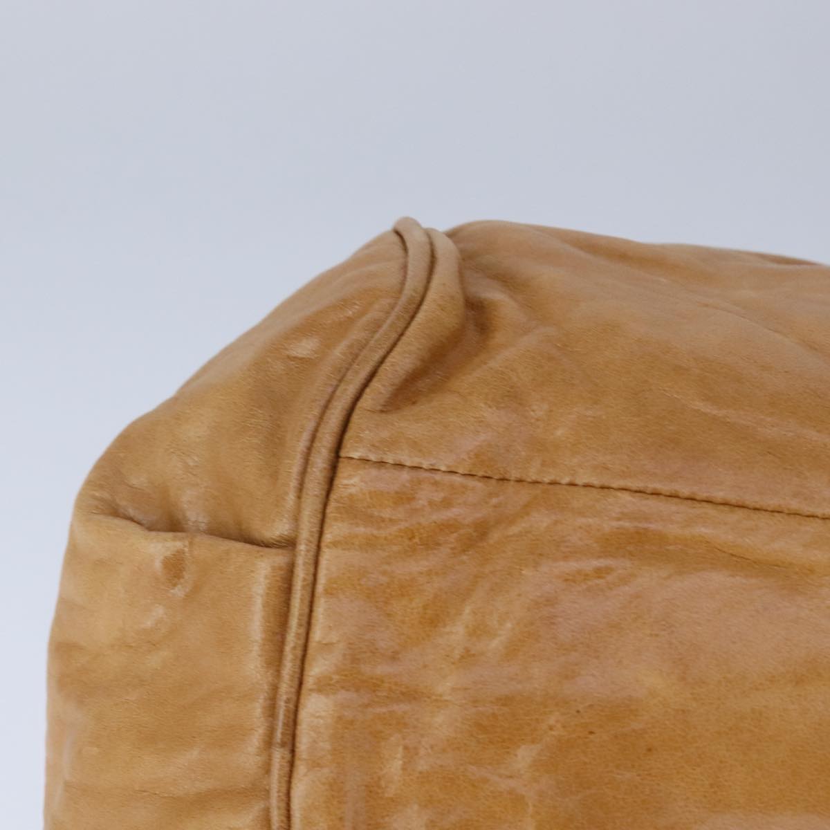 Chloe Etel Hand Bag Leather 2way Brown Gold Auth bs21307