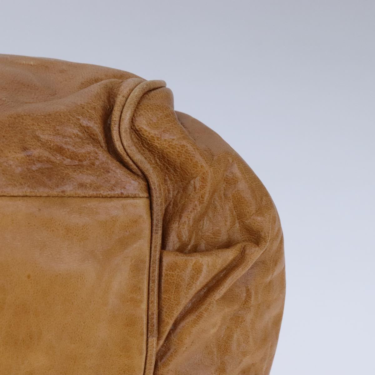 Chloe Etel Hand Bag Leather 2way Brown Gold Auth bs21307