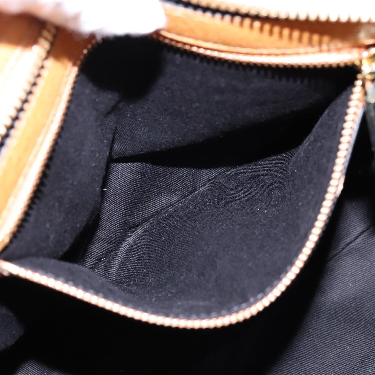 Chloe Etel Hand Bag Leather 2way Brown Gold Auth bs21307