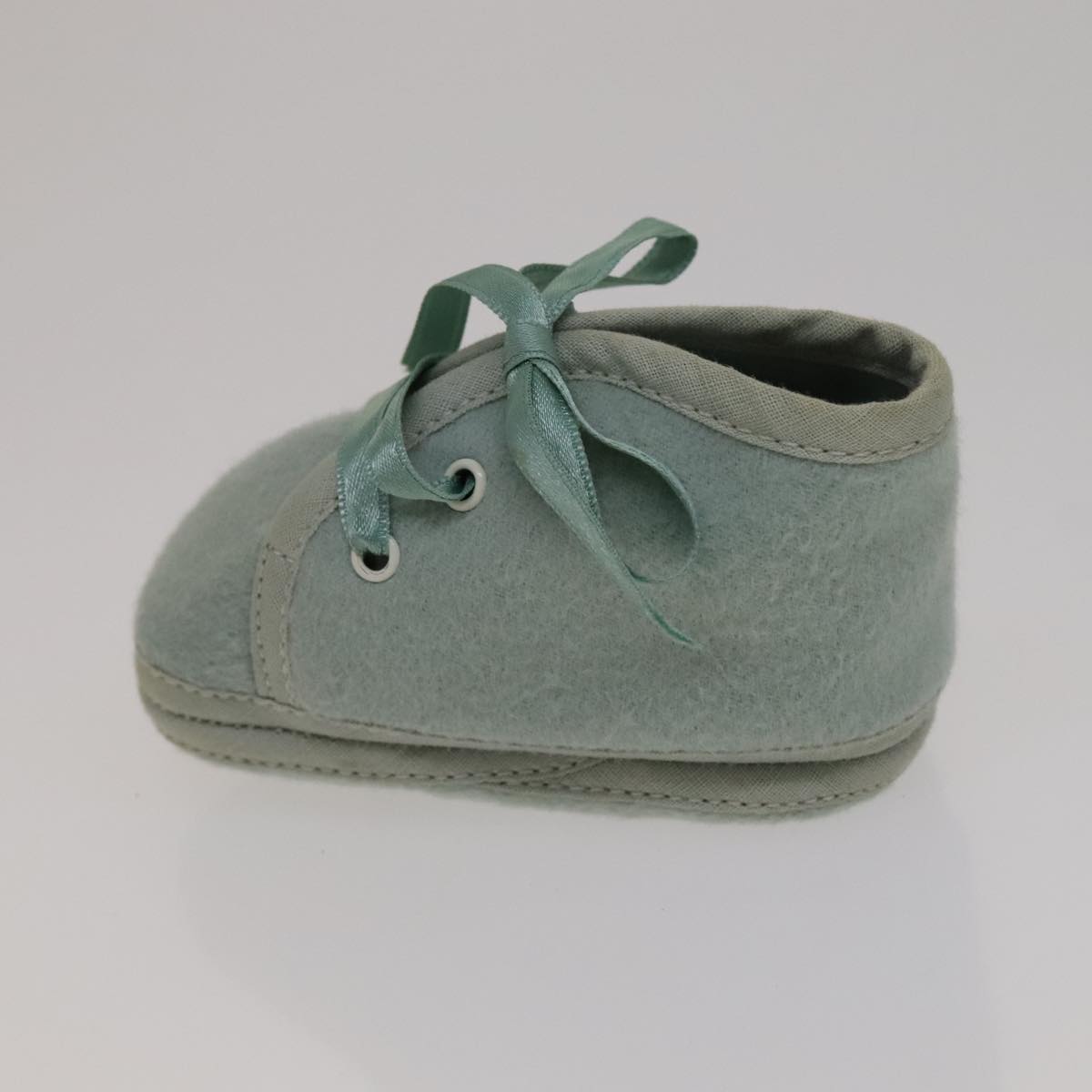 HERMES Baby Shoes Wool Light Blue Auth bs21342