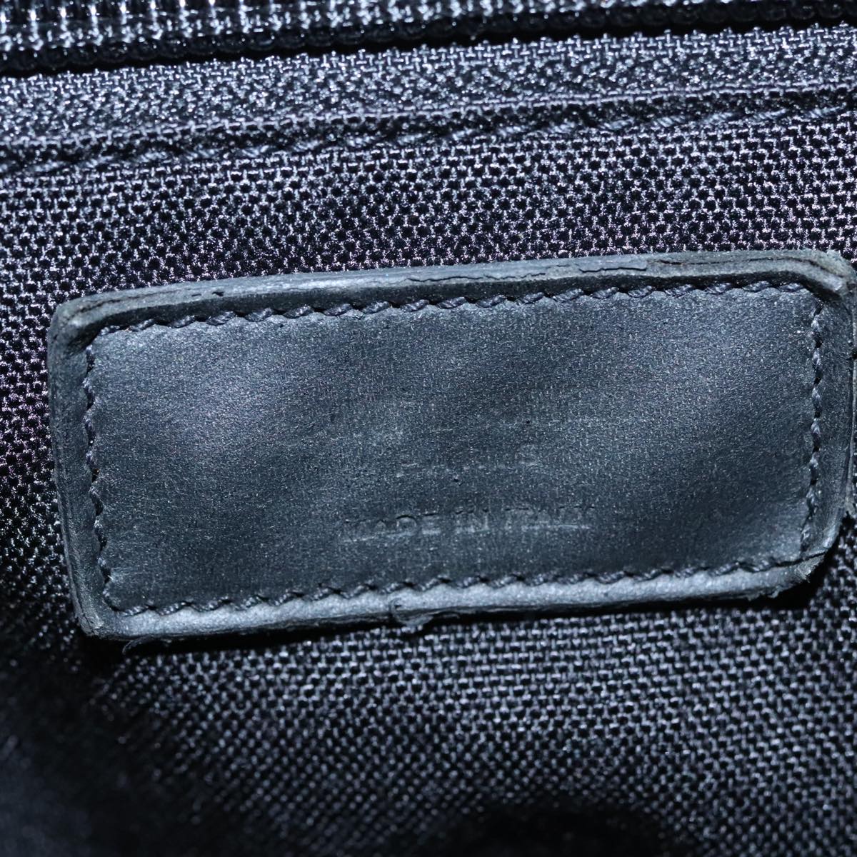 SAINT LAURENT Skull Backpack Canvas Black White Auth bs21358