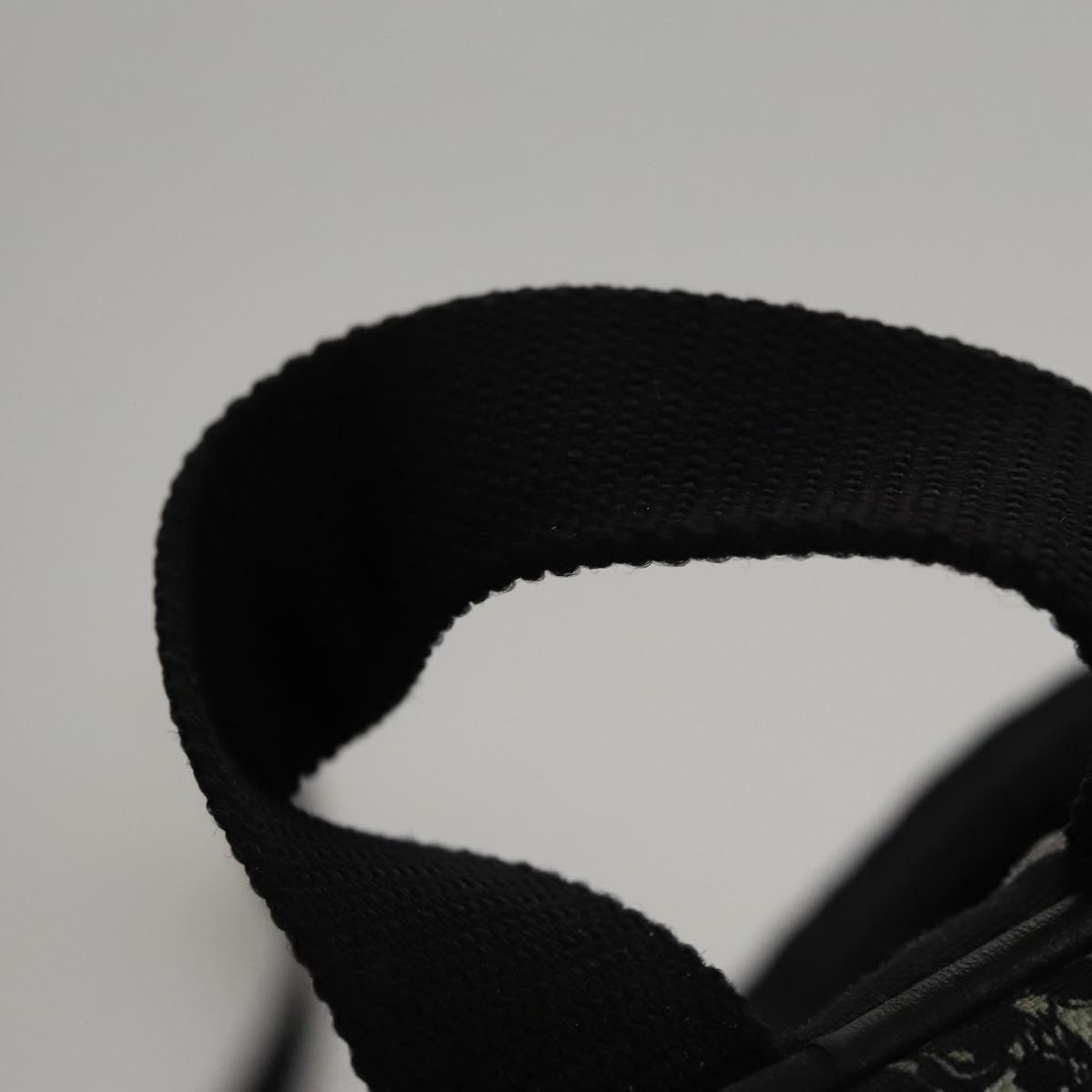 SAINT LAURENT Skull Backpack Canvas Black White Auth bs21358