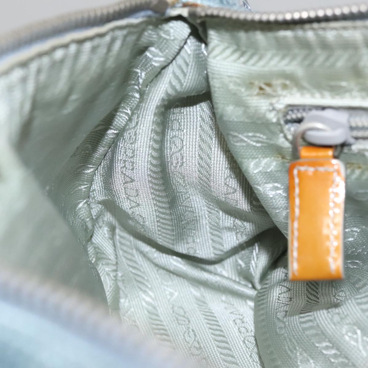 PRADA Sports Shoulder Bag Canvas Blue Auth bs21360