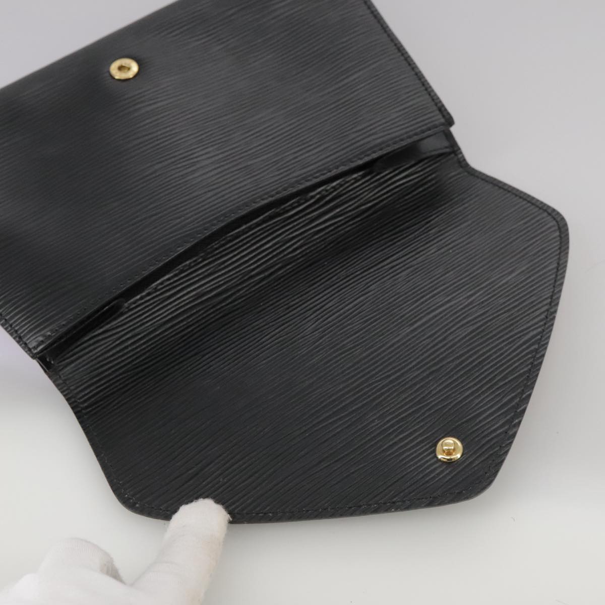 LOUIS VUITTON Epi Art Deco Clutch Bag Black M52632 LV Auth bs21387