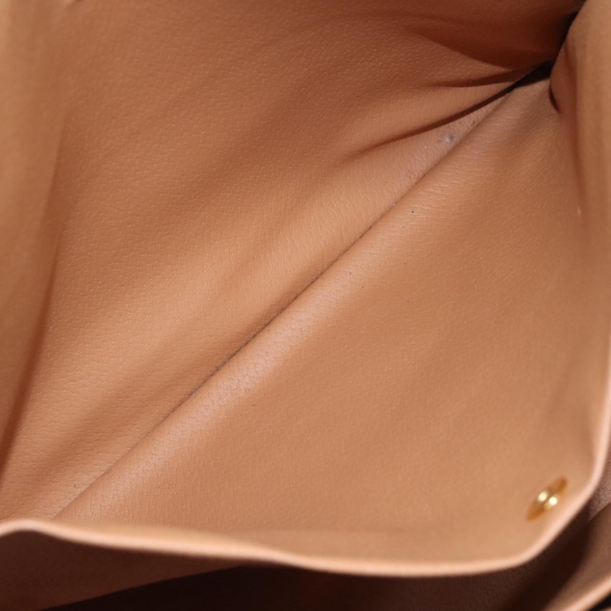 CELINE Macadam Canvas Hand Bag PVC Leather Brown Gold Auth bs21413