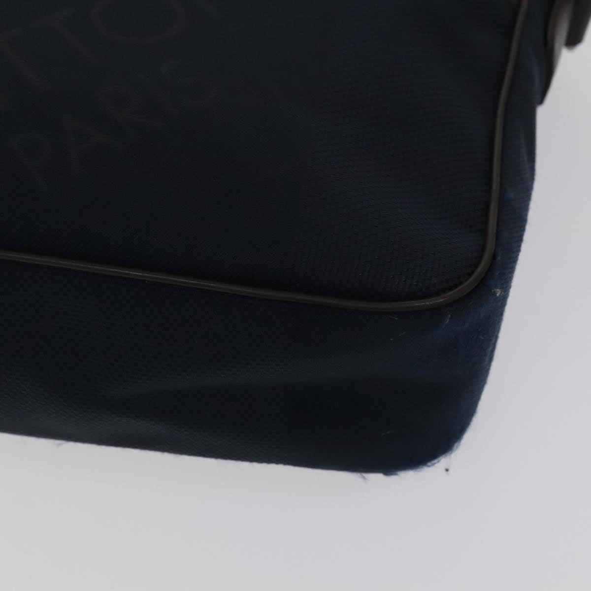 LOUIS VUITTON Damier Geant Petite Message Shoulder Bag Navy N41127 Auth bs21447