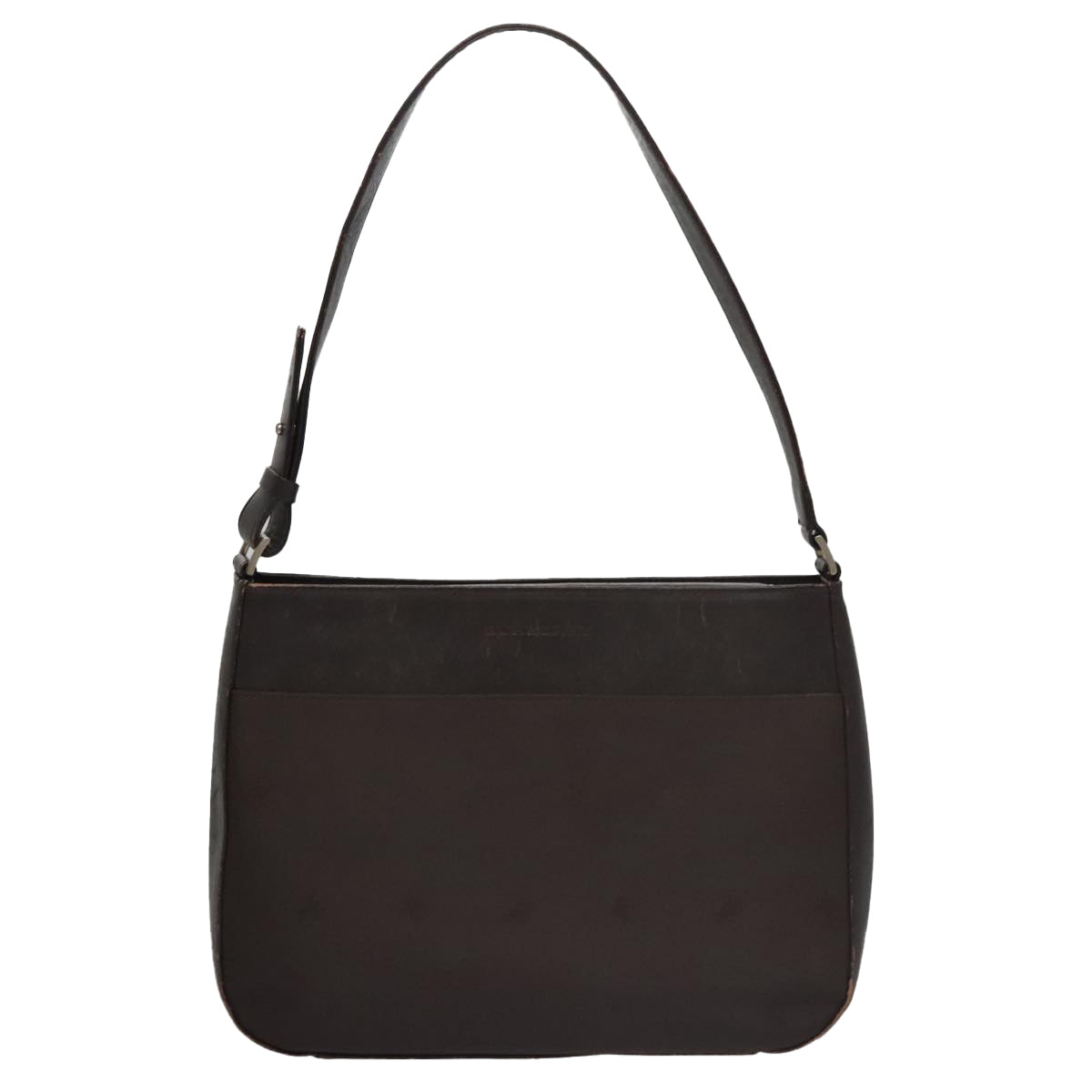 BURBERRY Shoulder Bag Nylon Leather Brown Auth bs21448