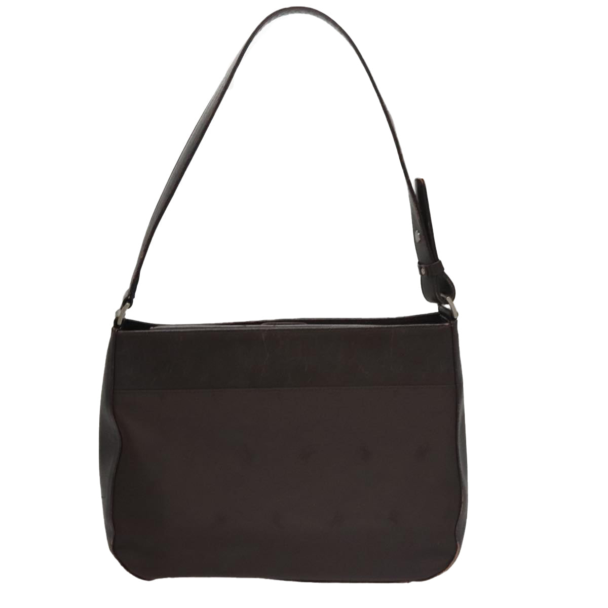 BURBERRY Shoulder Bag Nylon Leather Brown Auth bs21448