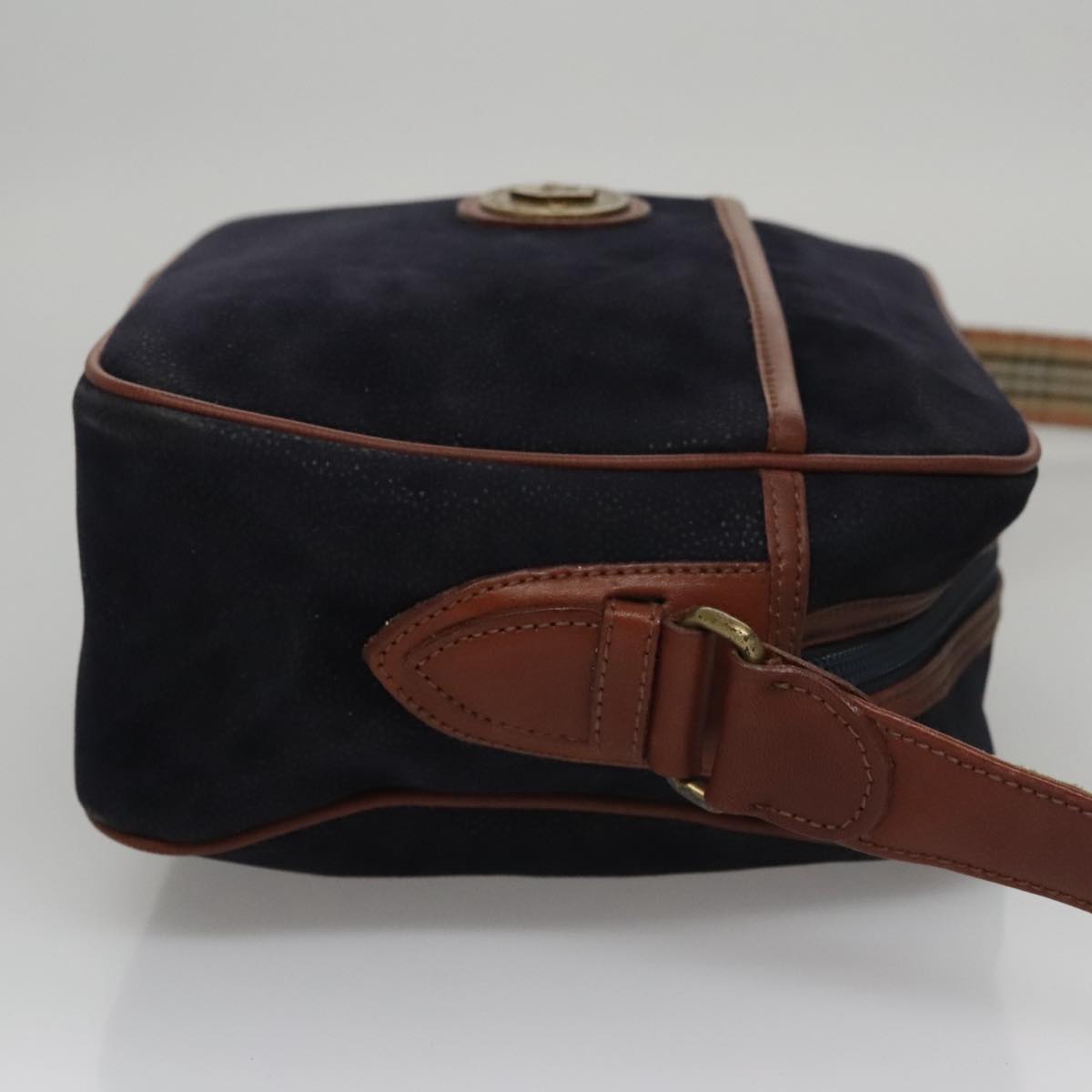 Burberrys Shoulder Bag Suede Navy Auth bs21460