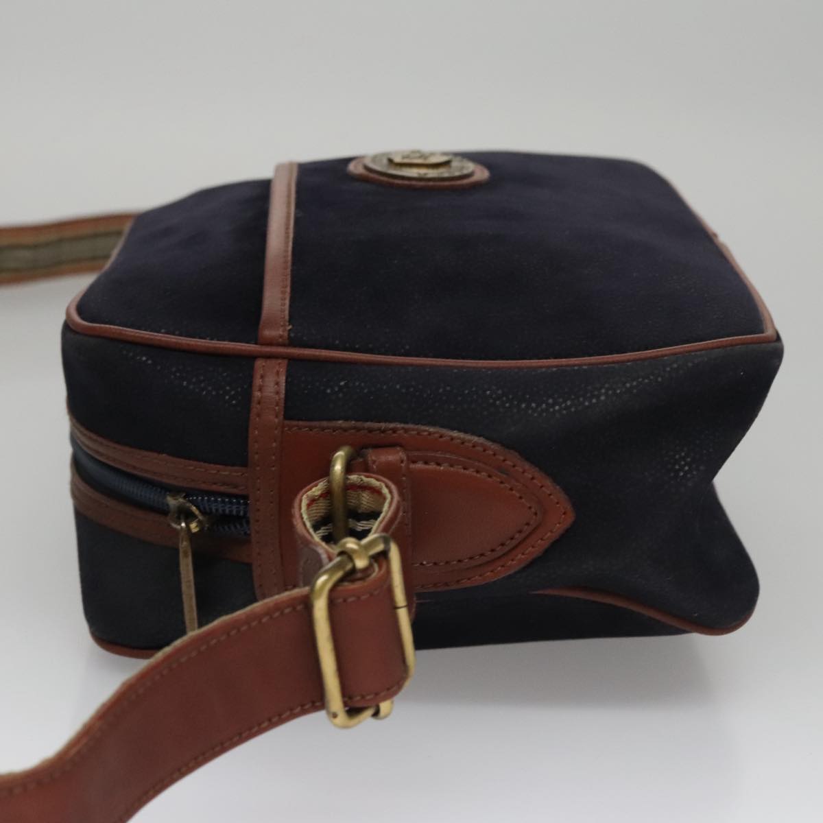 Burberrys Shoulder Bag Suede Navy Auth bs21460