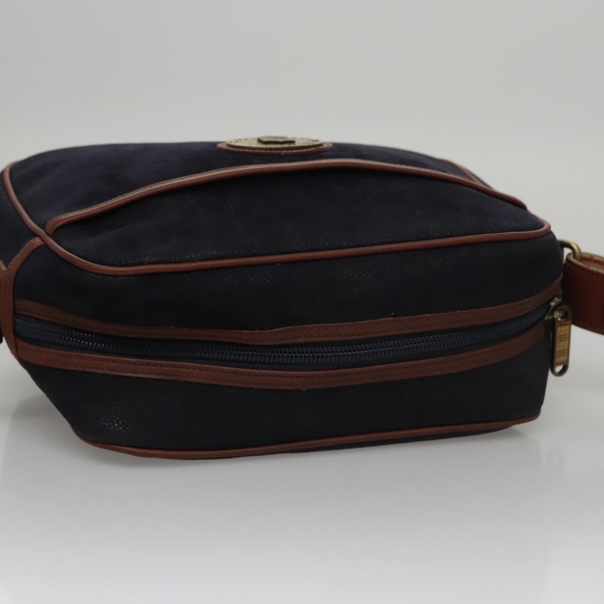 Burberrys Shoulder Bag Suede Navy Auth bs21460