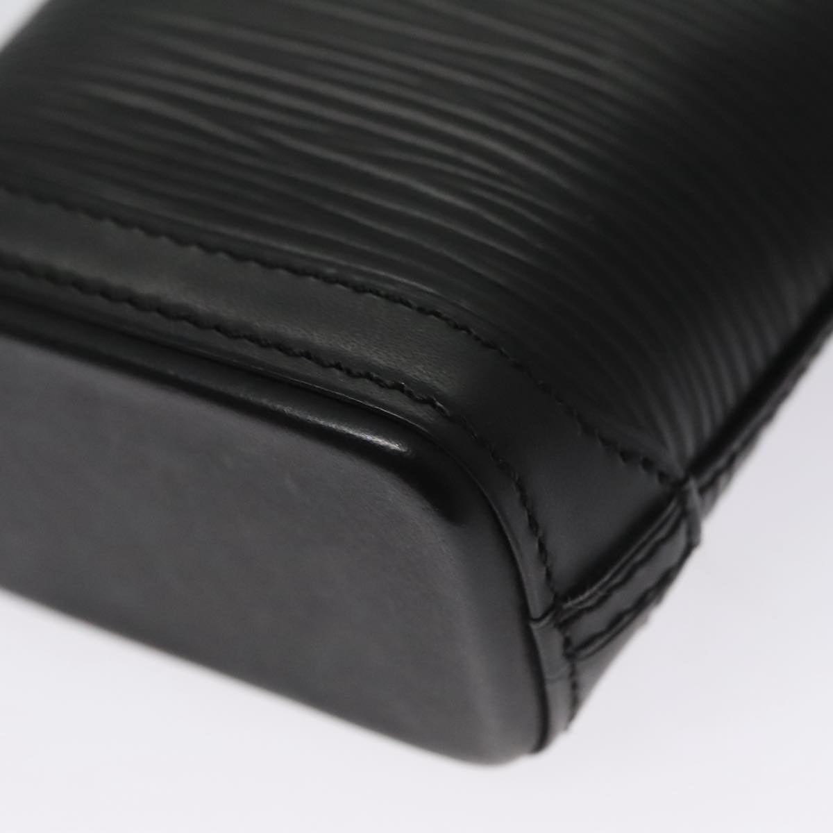 LOUIS VUITTON Epi Mini Lockit Charm Black LV Auth bs21489