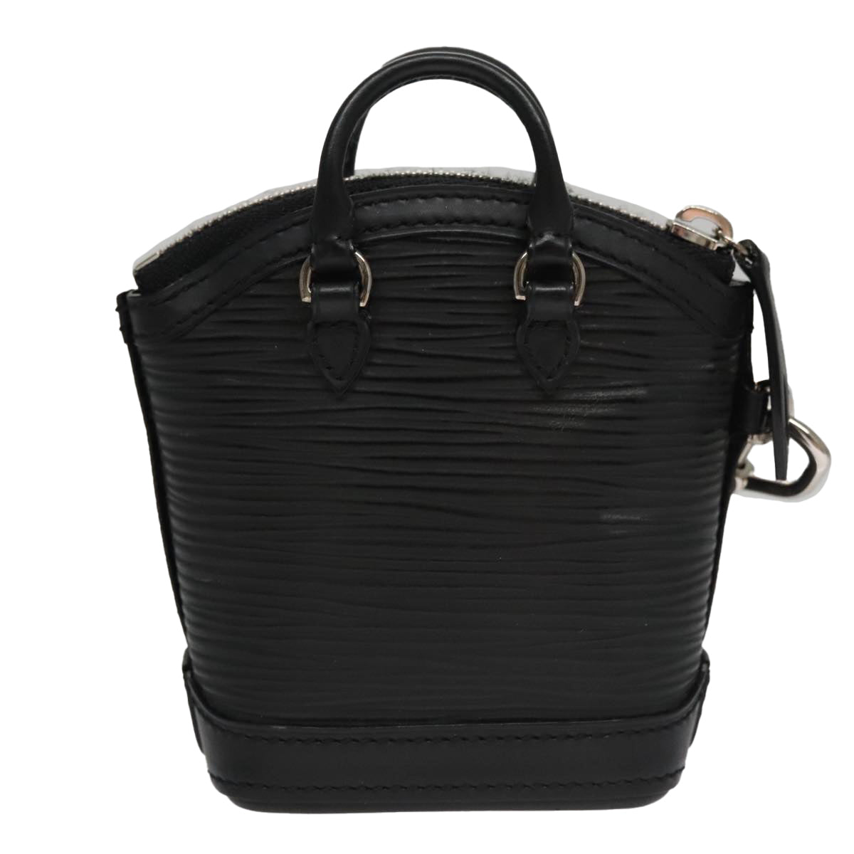 LOUIS VUITTON Epi Mini Lockit Charm Black LV Auth bs21489
