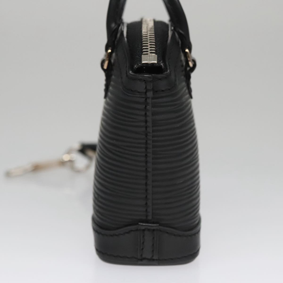 LOUIS VUITTON Epi Mini Lockit Charm Black LV Auth bs21489