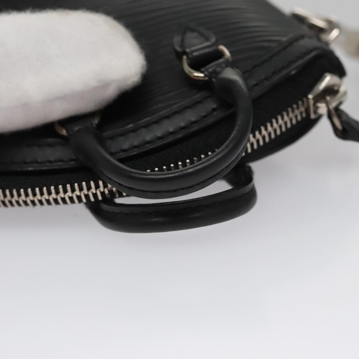 LOUIS VUITTON Epi Mini Lockit Charm Black LV Auth bs21489