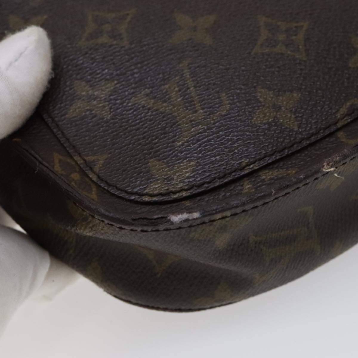 LOUIS VUITTON Monogram Saint Cloud PM Shoulder Bag M51244 LV Auth bs21491