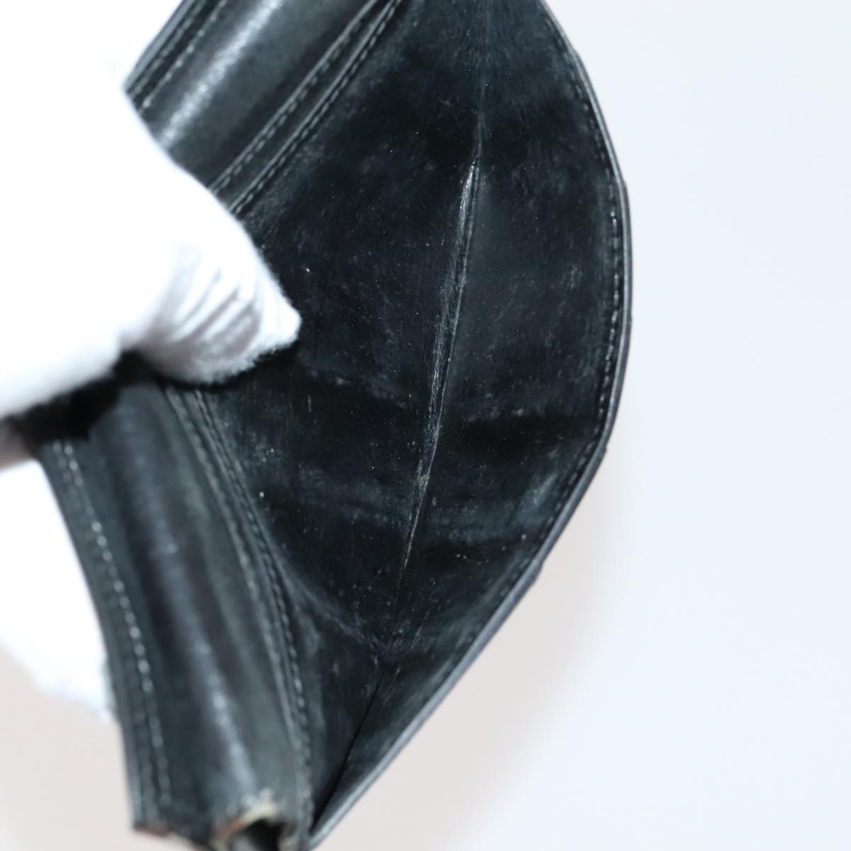 HERMES Day Planner Cover Leather 3Set Black Brown gray Auth bs21520