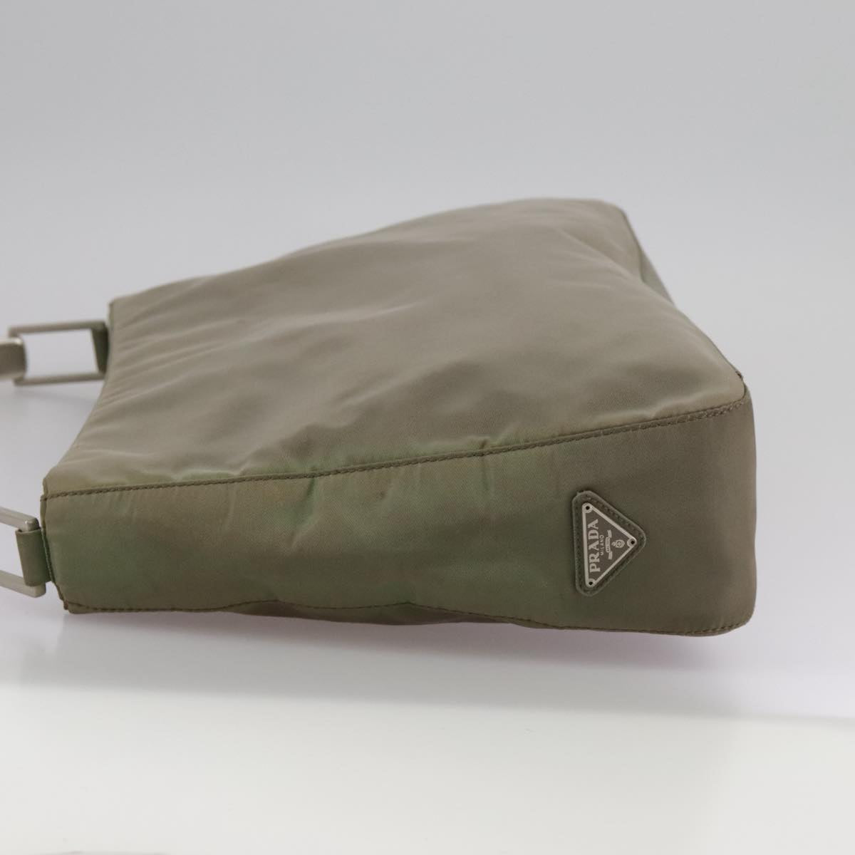 PRADA Shoulder Bag Nylon Khaki Auth bs21541