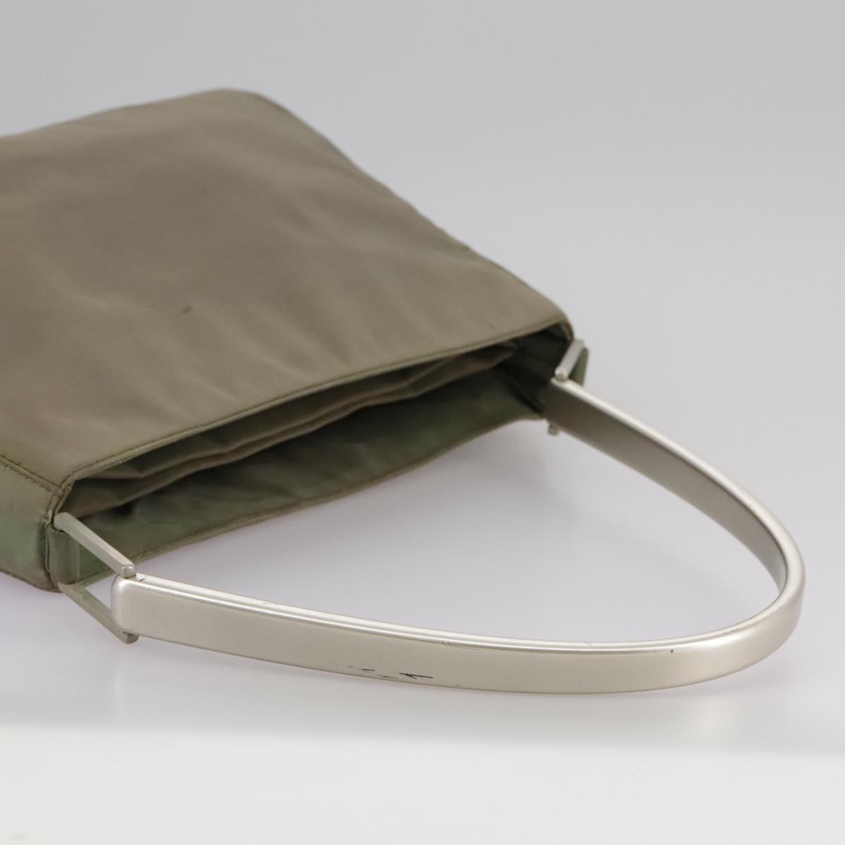 PRADA Shoulder Bag Nylon Khaki Auth bs21541