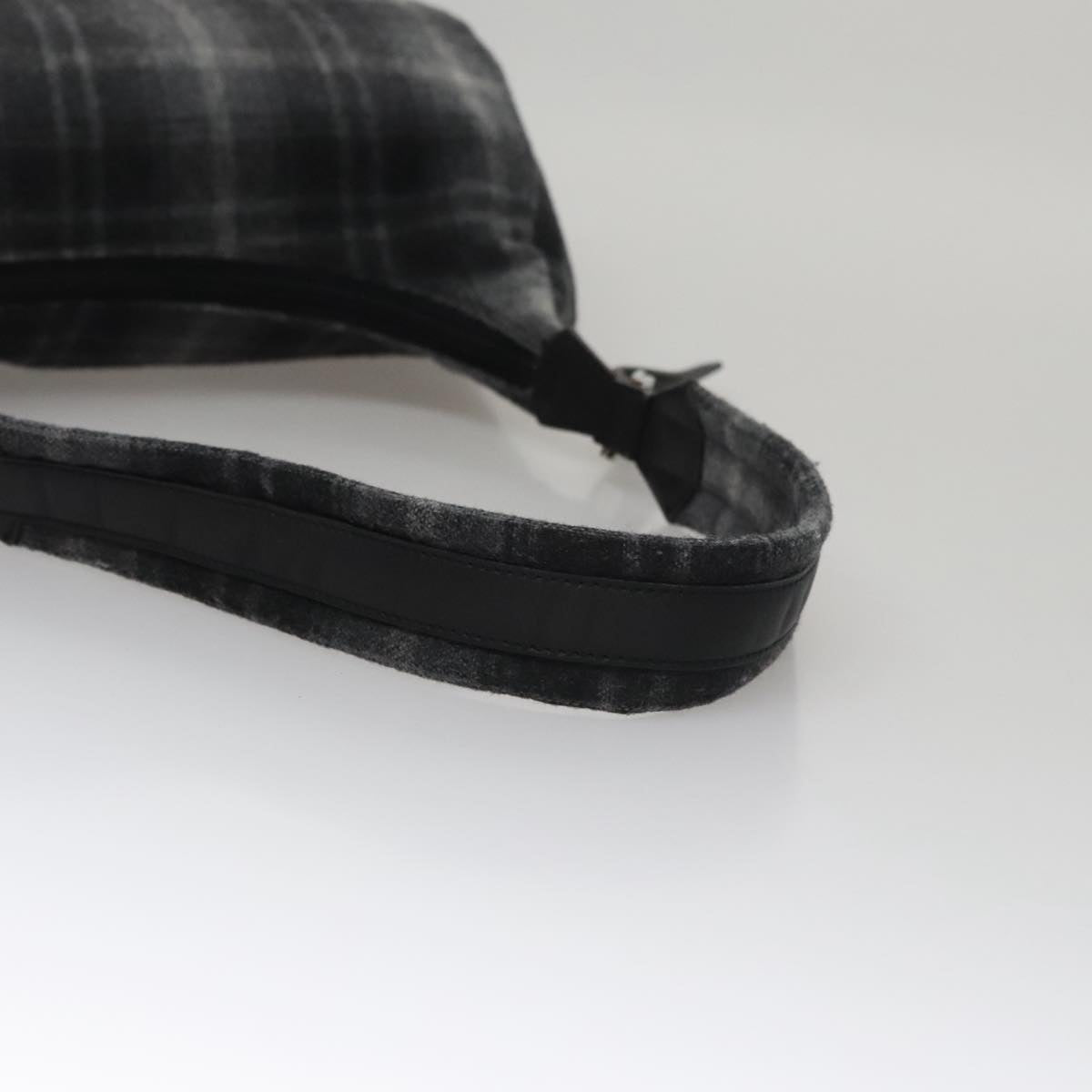 Salvatore Ferragamo Shoulder Bag Wool Gray Auth bs21555