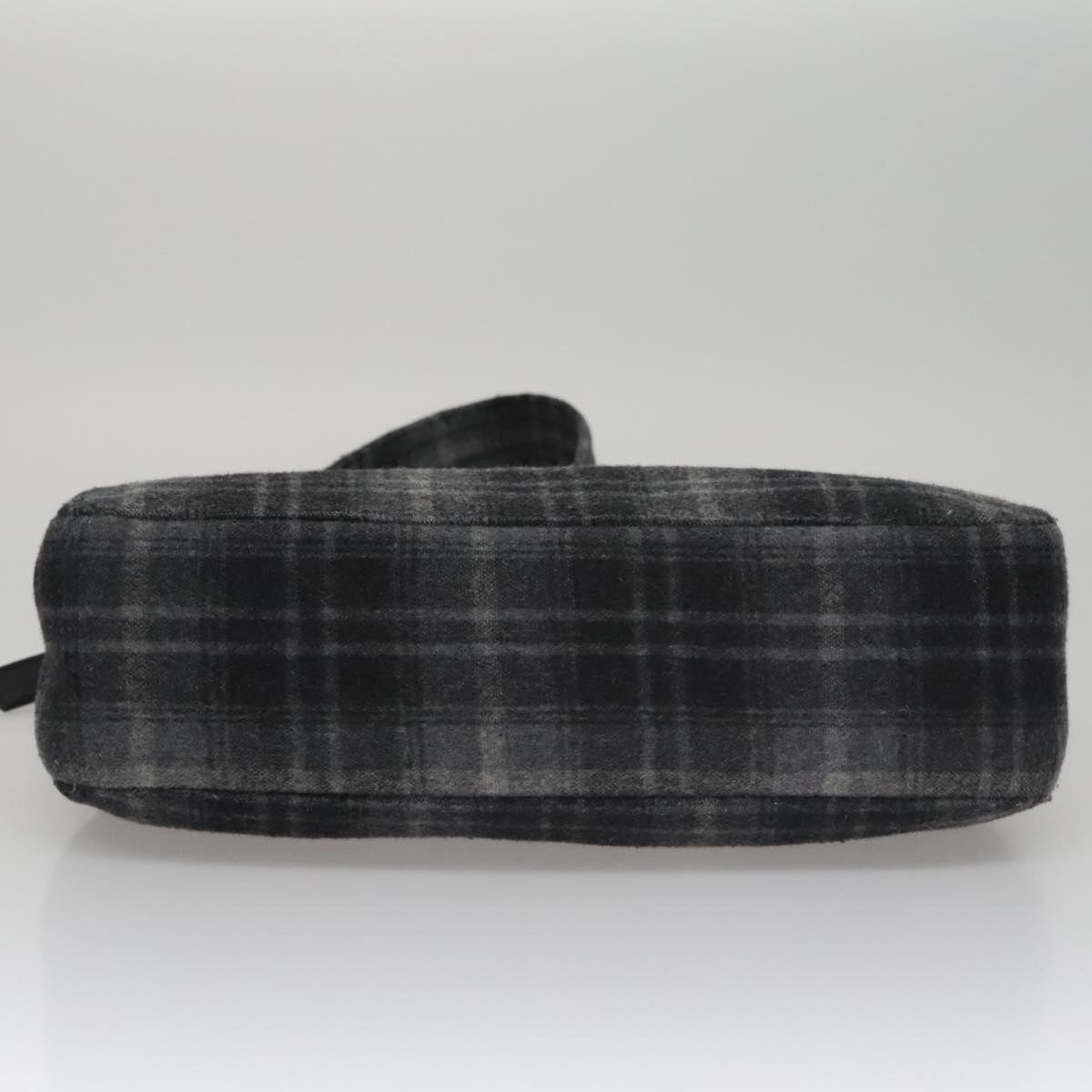 Salvatore Ferragamo Shoulder Bag Wool Gray Auth bs21555