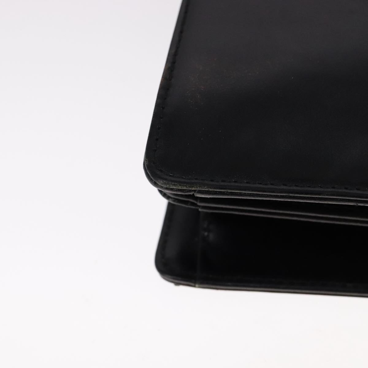 Salvatore Ferragamo Hand Bag Leather 2way Black Auth bs21557