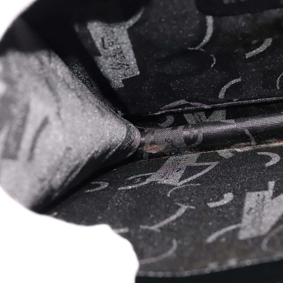 Salvatore Ferragamo Hand Bag Leather 2way Black Auth bs21557