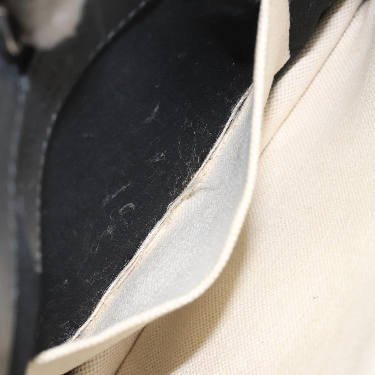 BALENCIAGA Shoulder Bag Canvas Leather White Black 339937 Auth bs21563