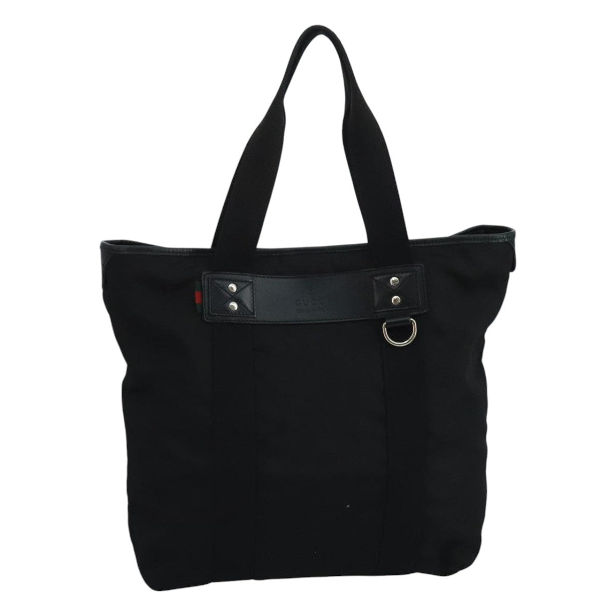 GUCCI Tote Bag Canvas Black 268175 Auth bs21570