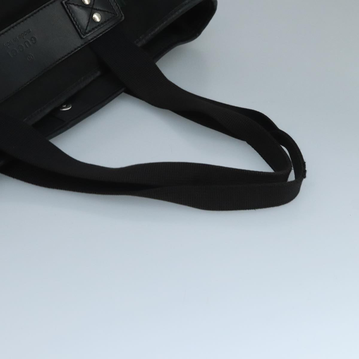 GUCCI Tote Bag Canvas Black 268175 Auth bs21570