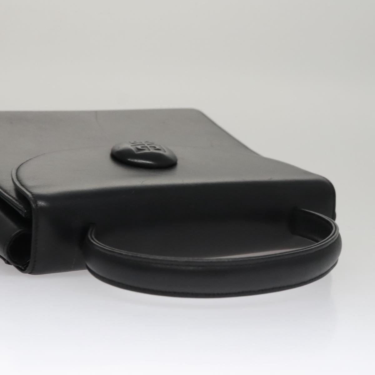 GIVENCHY Hand Bag Leather Black Auth bs21583