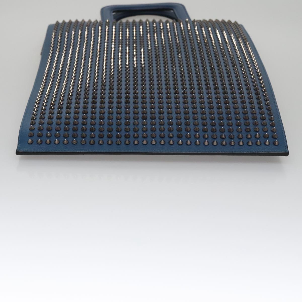 Christian Louboutin Hand Bag Leather Blue Auth bs21607