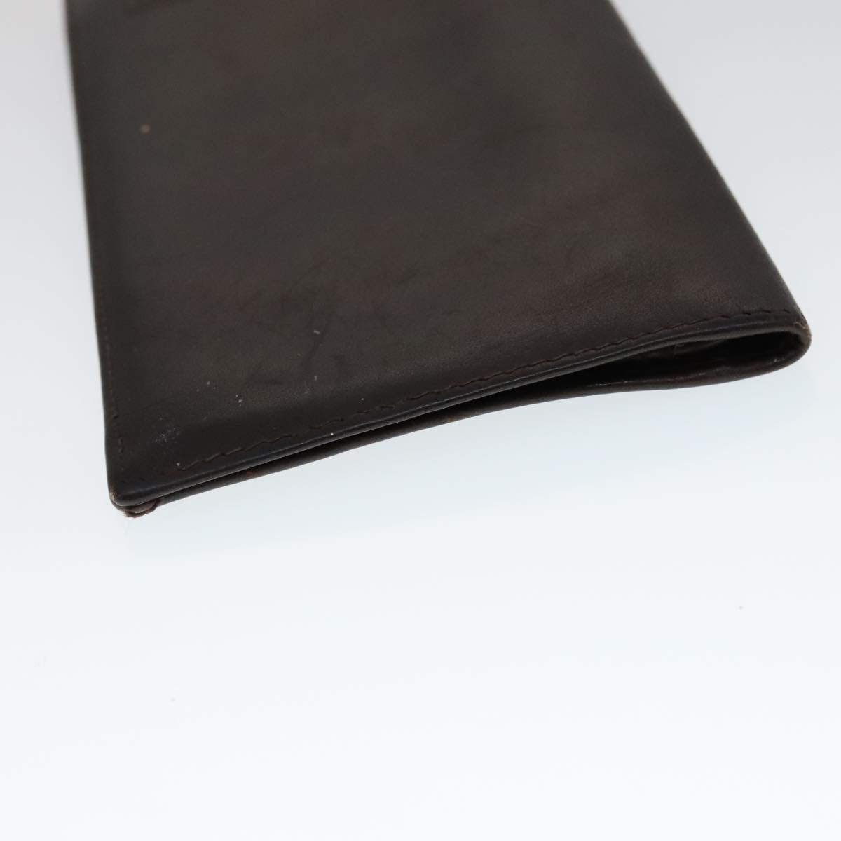 GIVENCHY Key Case Billfold Leather 4Set Navy Black Auth bs21638