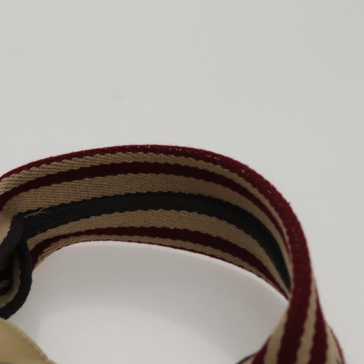 BURBERRY Blue Label Hand Bag Nylon Beige Auth bs21643