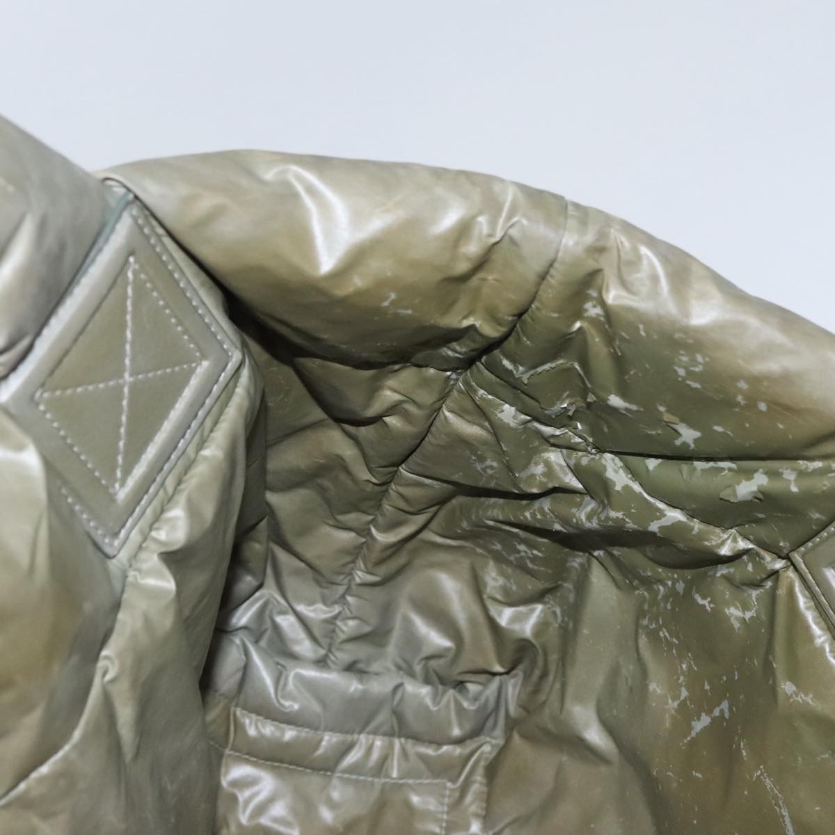 CHANEL Cococoon Tote Bag Nylon Wine Red Silver CC Auth bs21665