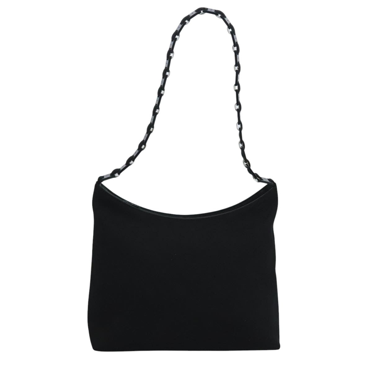 Salvatore Ferragamo Shoulder Bag Canvas Black Auth bs21726