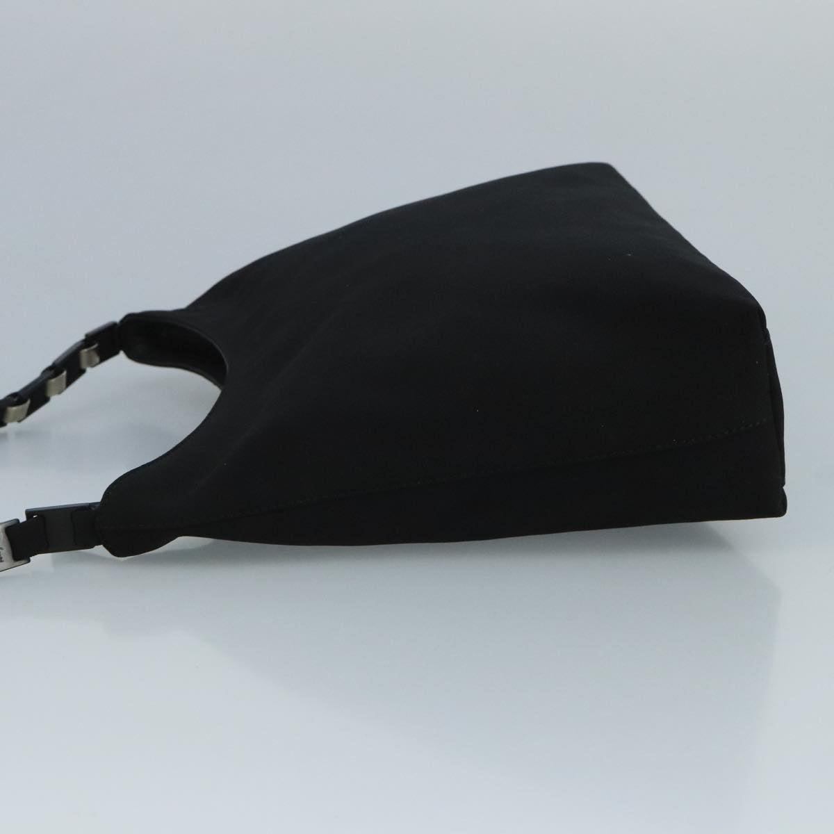 Salvatore Ferragamo Shoulder Bag Canvas Black Auth bs21726