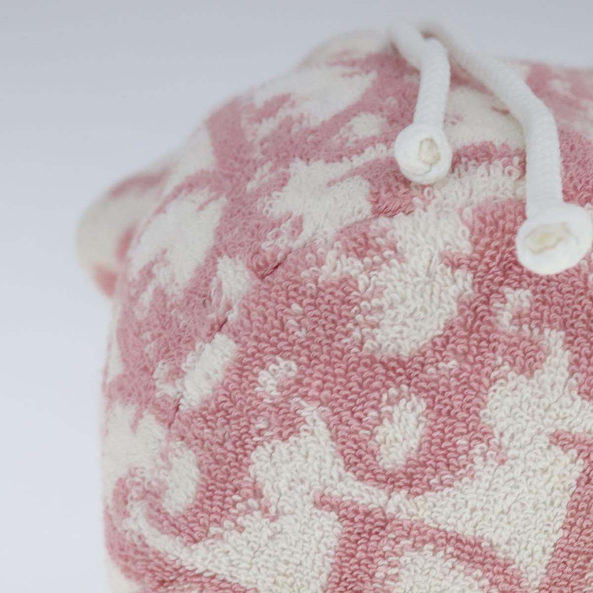 Christian Dior Purse Pouch Pile Pink White Auth bs21872