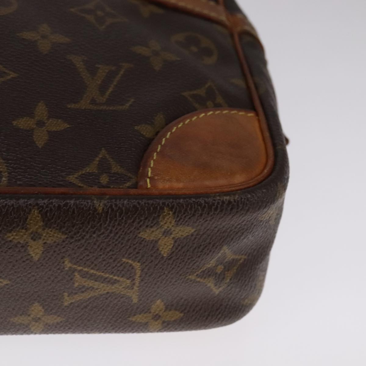 LOUIS VUITTON Monogram Compiegne 28 Clutch Bag M51845 LV Auth bs21984