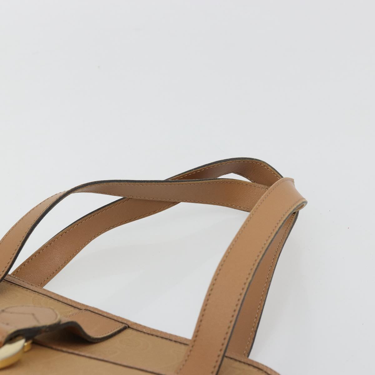 Christian Dior Trotter Canvas Hand Bag PVC Beige Auth bs22001