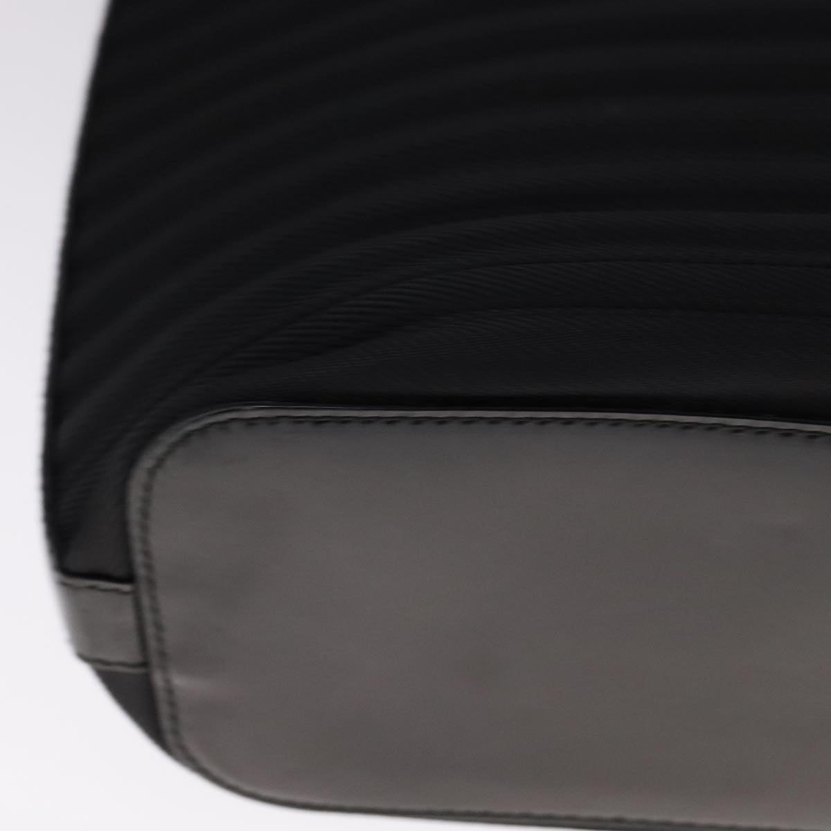 GUCCI Bamboo Hand Bag Nylon 2way Black Silver 000 1998 0588 Auth bs22015