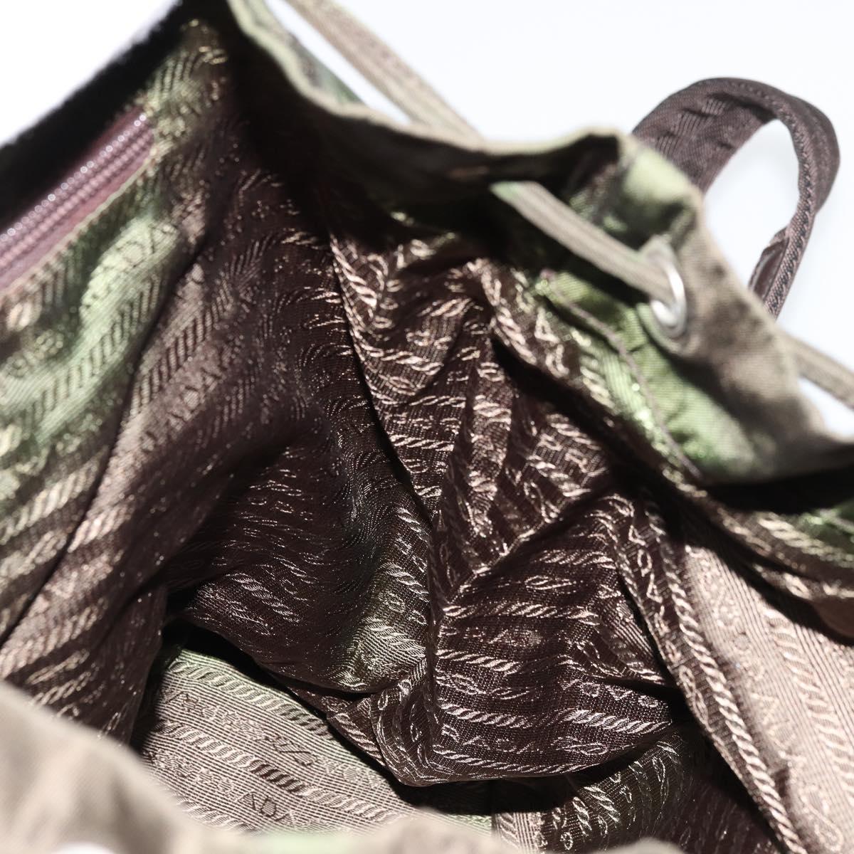 PRADA Backpack Nylon Khaki Auth bs22082