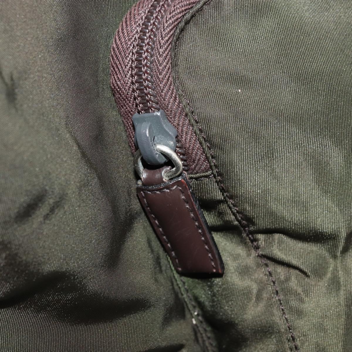 PRADA Backpack Nylon Khaki Auth bs22082