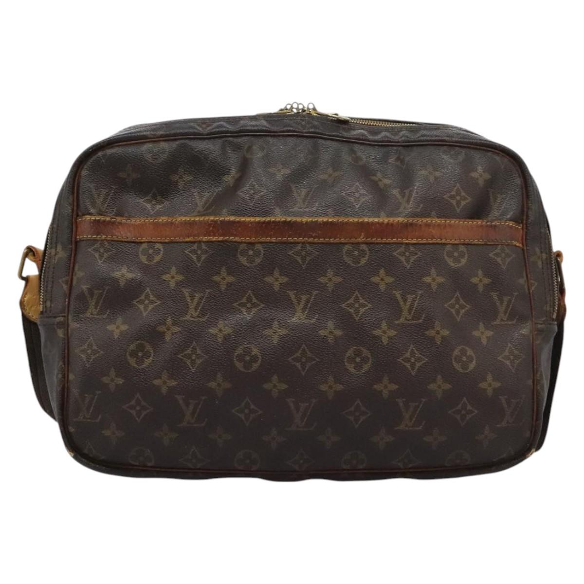 LOUIS VUITTON Monogram Reporter GM Shoulder Bag M45252 LV Auth bs22111