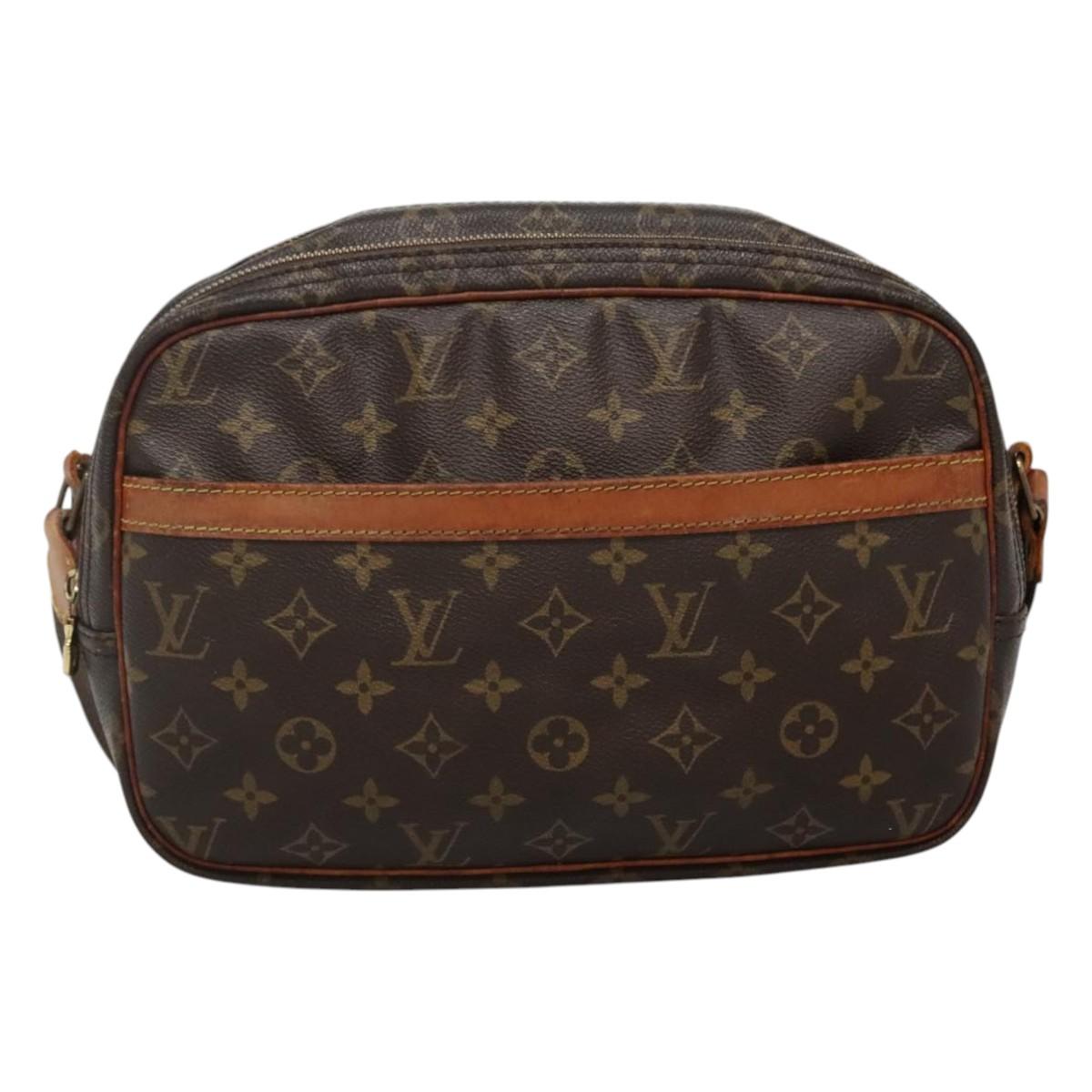 LOUIS VUITTON Monogram Reporter PM Shoulder Bag M45254 LV Auth bs22169