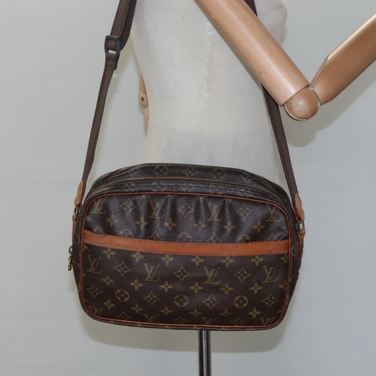 LOUIS VUITTON Monogram Reporter PM Shoulder Bag M45254 LV Auth bs22169