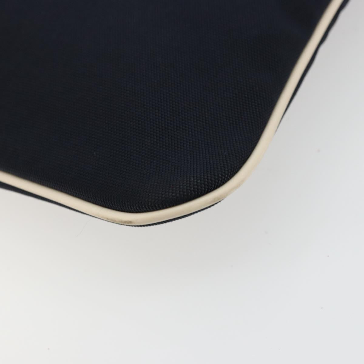 GUCCI Pouch Nylon Navy Silver Auth bs22200