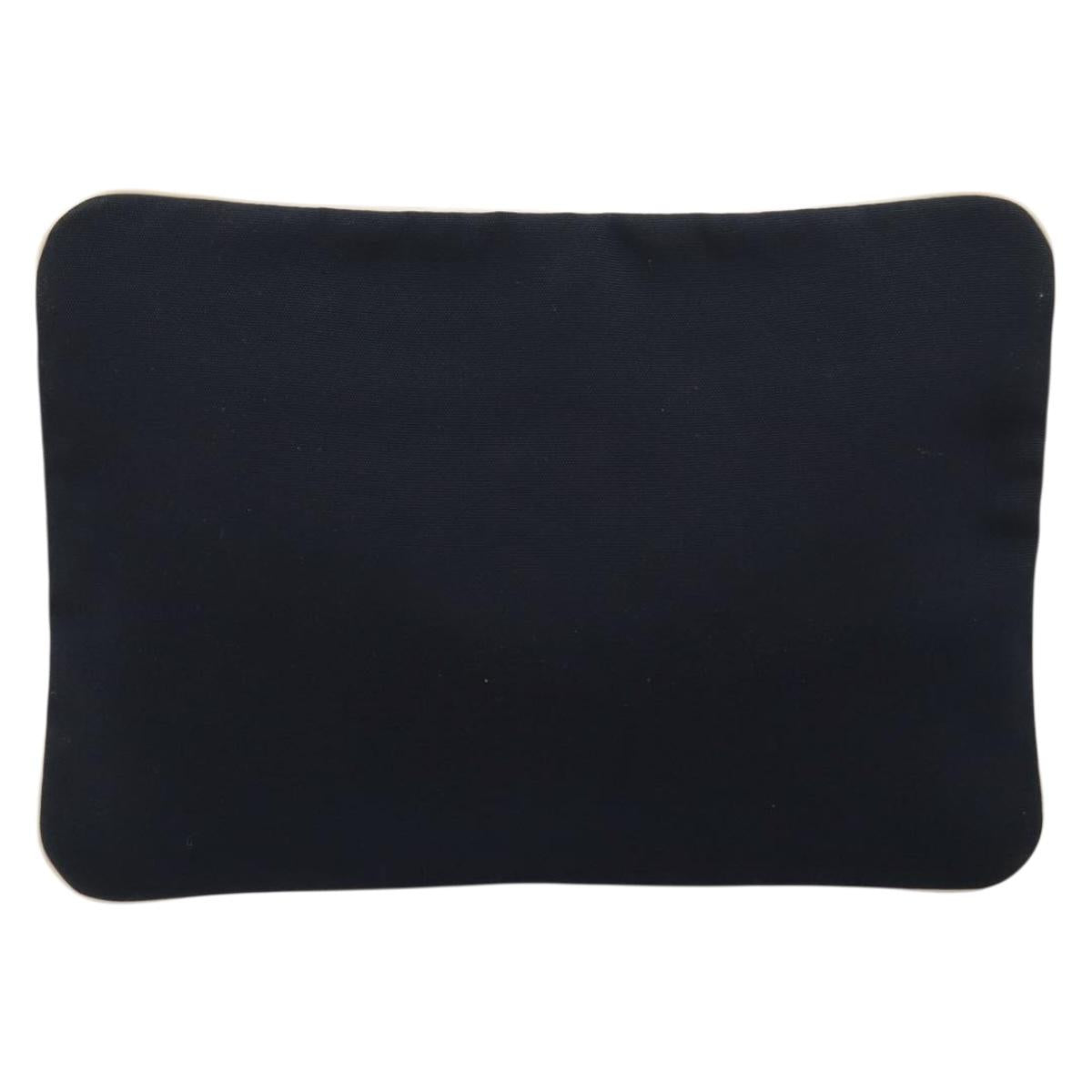 GUCCI Pouch Nylon Navy Silver Auth bs22200